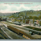 HONESDALE PA RAILROAD DEPOR RAILWAY STATION ANTIQUE POSTCARD