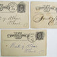 1881 LOT of 3 CINCINNATI OHIO BANKS ANTIQUE STATEMENT CARDS POSTCARDS