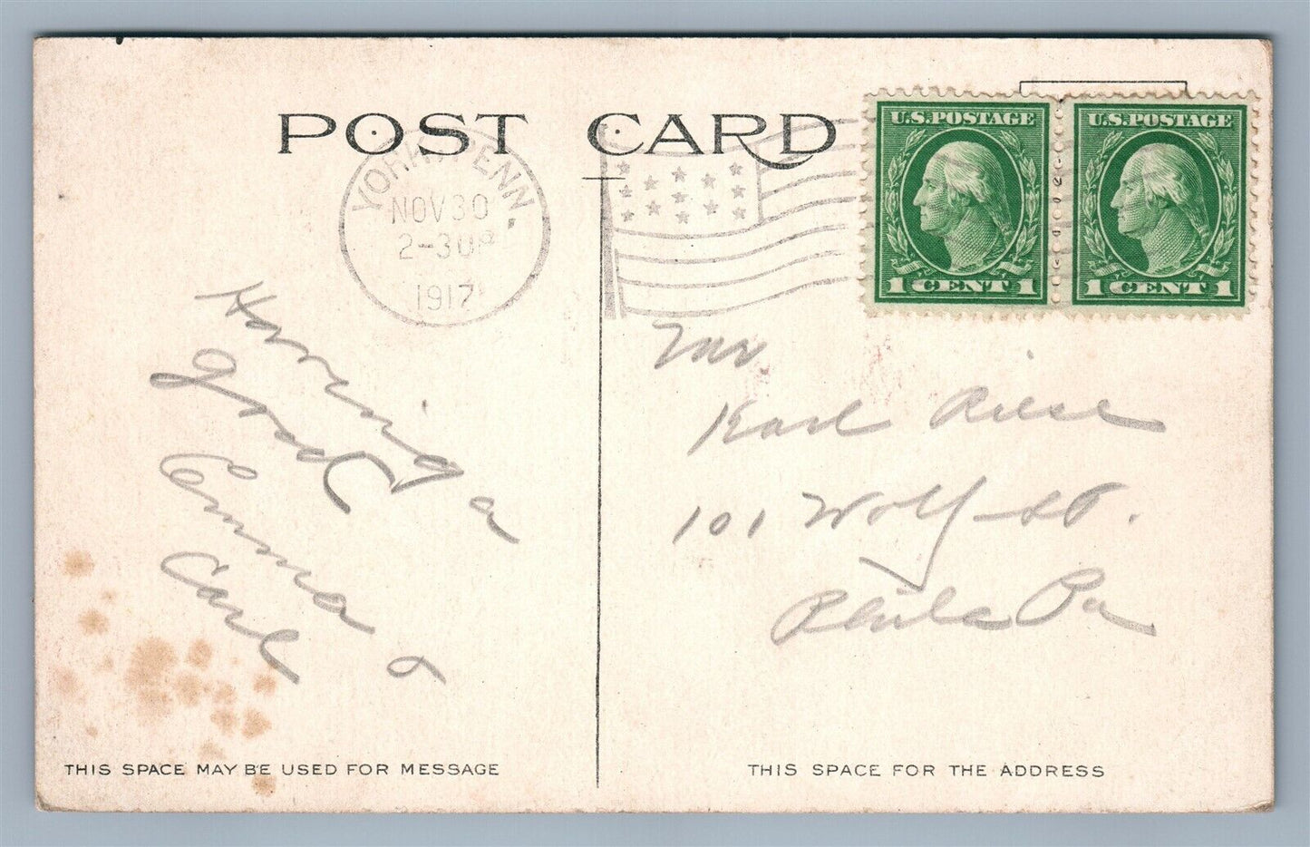 YORK HAVEN POWER PLANT PA ANTIQUE POSTCARD