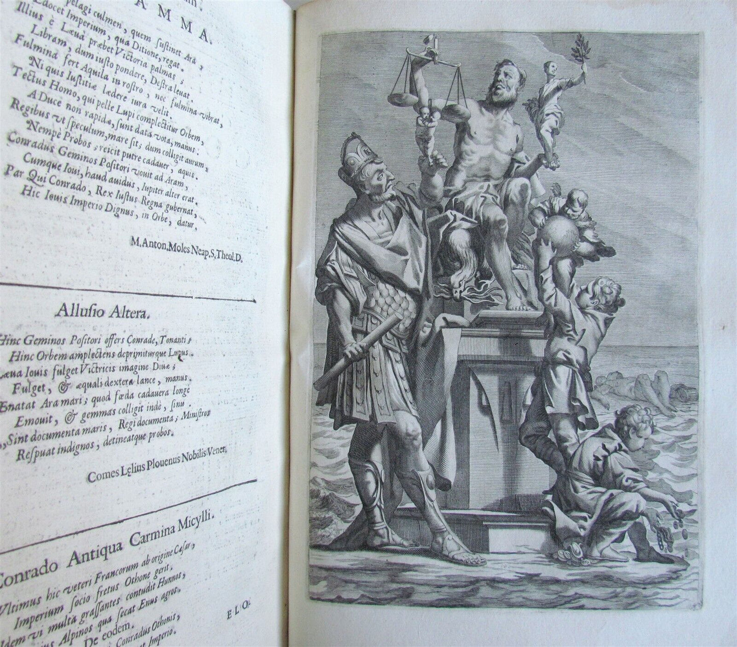 1671 HISTORY of FIRST 10 ROMAN-GERMAN EMPERORS ILLUSTRATED antique VELLUM FOLIO