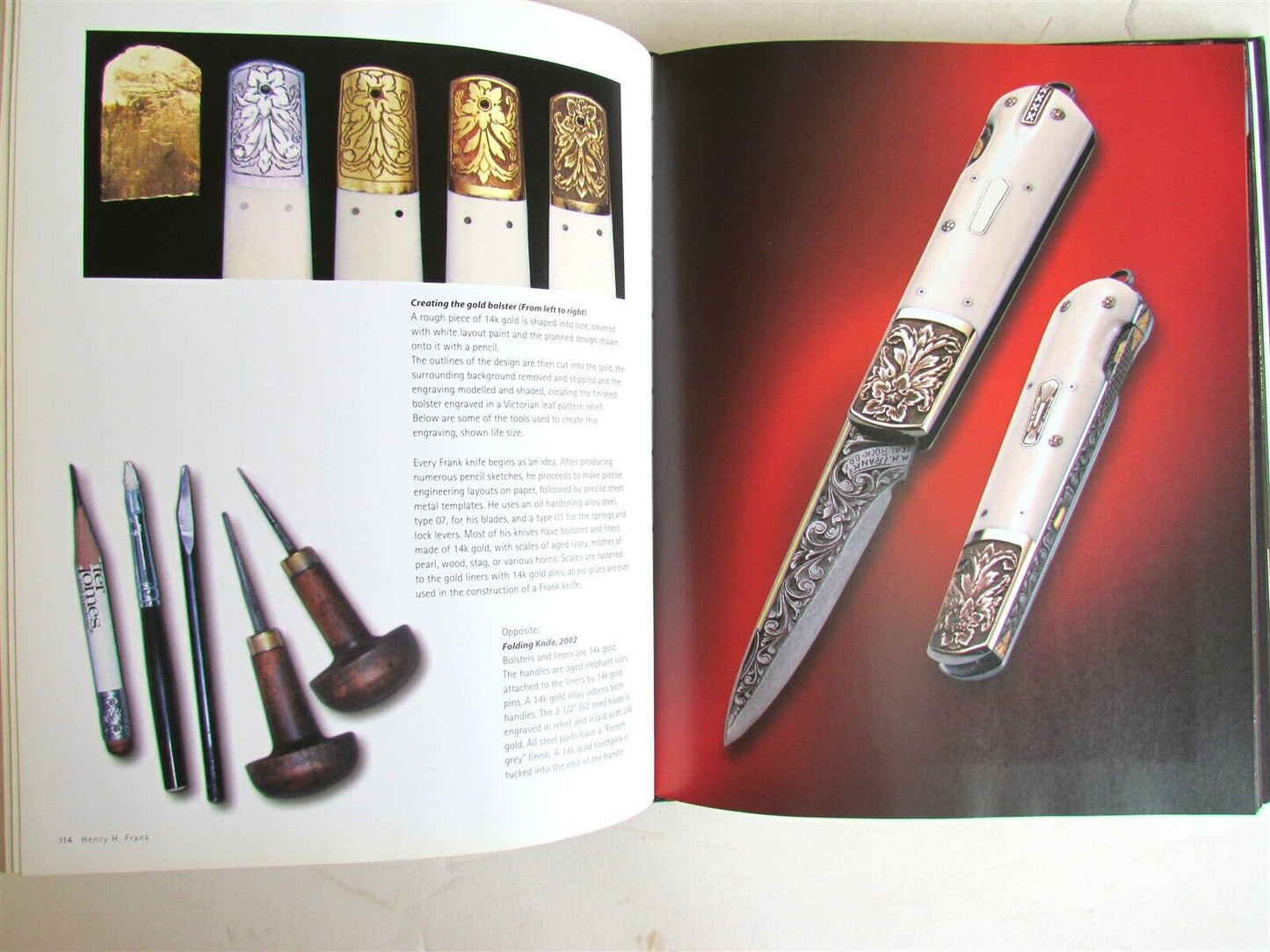 CUSTOM FOLDING KNIVES by DAVID DAROM ILLUSTRATED ART BOOK