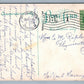 PLYMOUTH MA NORTH STREET 1912 ANTIQUE POSTCARD