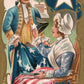 WASHINGTON ADOPTING FIVE POINTED STAR EMBOSSED 1910 ANTIQUE PATRIOTIC POSTCARD