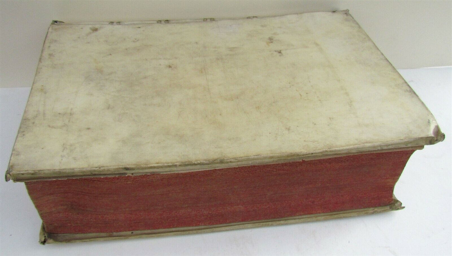 1729 VELLUM BOUND ANTIQUE FOLIO JUS CANONICUM UNIVERSUM by R.P.F. ANACLETO