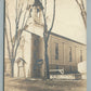 FRENCHTOWN NJ BAPTIST CHURCH ANTIQUE REAL PHOTO POSTCARD RPPC
