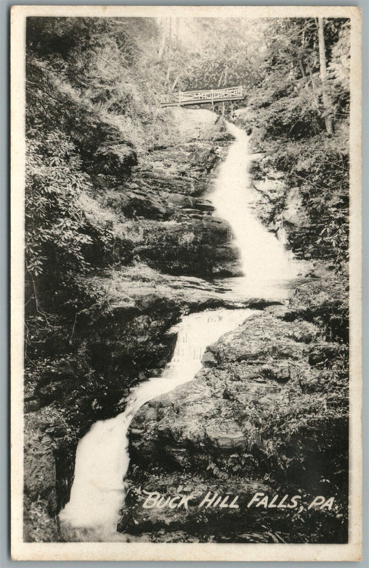 BUCK HILL FALLS PA ANTIQUE REAL PHOTO POSTCARD RPPC