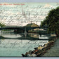 ANSONIA CT MAPLE STREET BRIDGE ANTIQUE POSTCARD