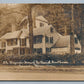 CONCORD MA WAYSIDE HOME of NATHANIEL HAWTHORNE ANTIQUE REAL PHOTO POSTCARD RPPC