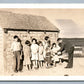 AMERICAN INDIAN KIDS PLEASANT POINT RESERVATION ANTIQUE REAL PHOTO POSTCARD RPPC