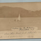 FRENCHTOWN NJ SAILING ON DELAWARE ANTIQUE REAL PHOTO POSTCARD RPPC