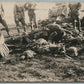 WWI ERA DEAD BODIES ANTIQUE REAL PHOTO POSTCARD RPPC