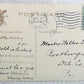 SHOOTING THE LIFE LINE AT ATLANTIC CITY N.J. 1907 ANTIQUE POSTCARD