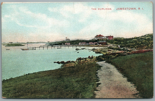 JAMESTOWN RI THE DUPLINGS ANTIQUE POSTCARD