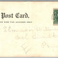 POTTSVILLE PA HOSPITAL NURSES HOME UNDIVIDED ANTIQUE POSTCARD
