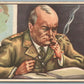 WWII ERA ADVERTISING TOFFEE GREPIN ANTIQUE POSTCARD w/ CHURCHILL