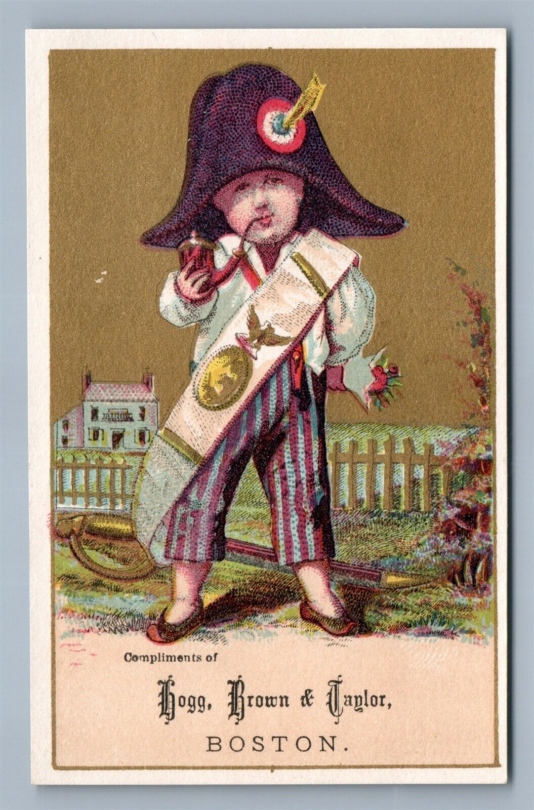 NAPOLEON BOY BOSTON VICTORIAN TRADE CARD