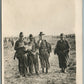WWI ERA US SOLDIERS in FIELD SMOKING w/ RIFLES ANTIQUE REAL PHOTO POSTCARD RPPC