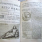 1722 POMPONII MELA De Situ Orbis ARMORIAL VELLUM BINDING antique