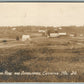 CUSHING ME MAIN ROAD & SCHOOL HOUSE ANTIQUE REAL PHOTO POSTCARD RPPC