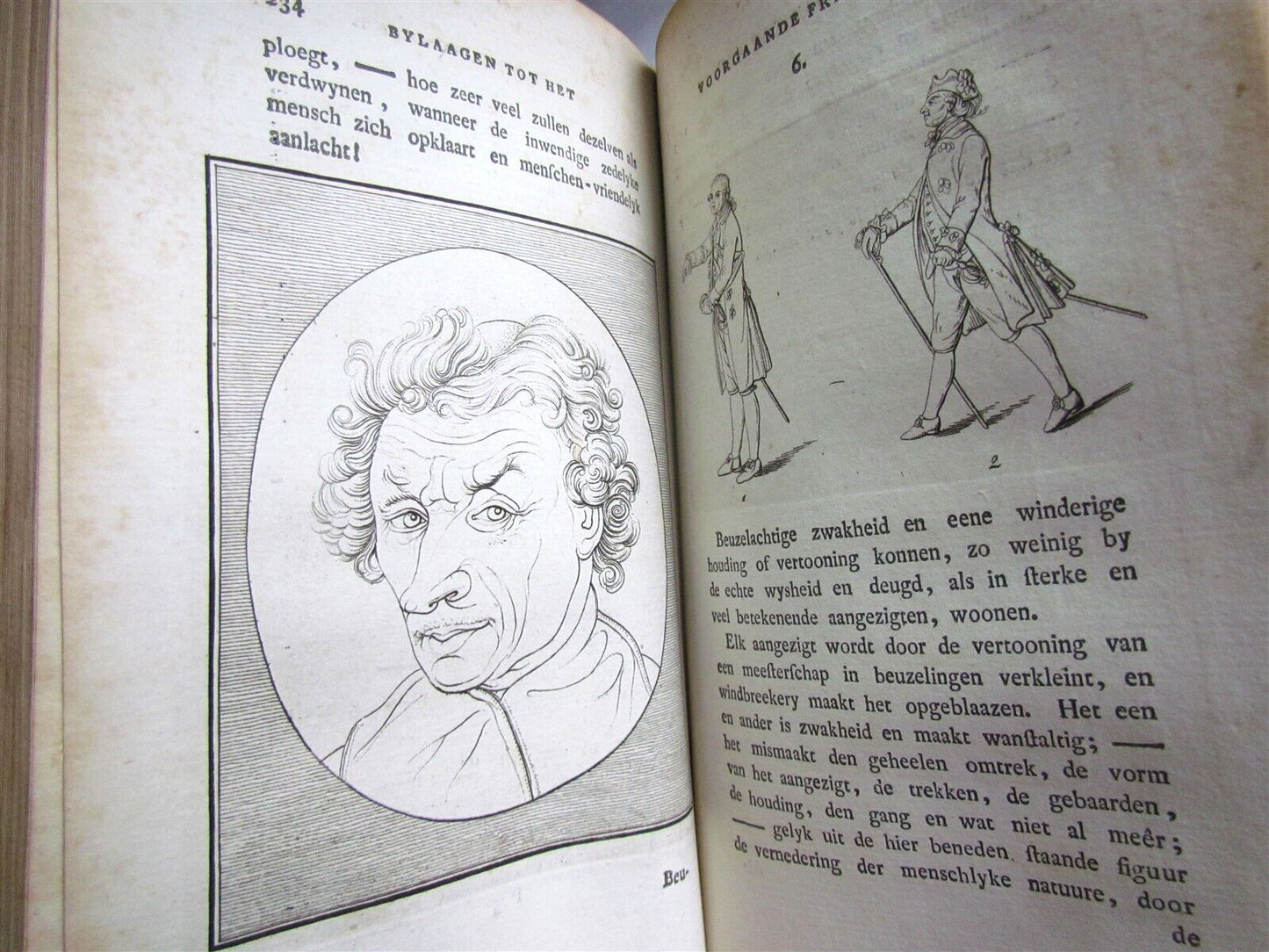 1781 4 volumes PHYSIOGNOMY ILLUSTRATED 18th century antique set