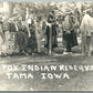 SAG & FOX INDIAN RESERVATION TAMA IOWA 1941 VINTAGE REAL PHOTO POSTCARD RPPC