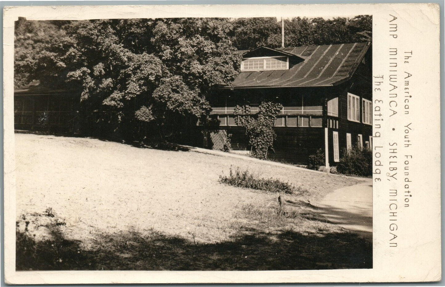 SHELBY MI AMERICAN YOUTH FOUNDATION VINTAGE REAL PHOTO POSTCARD RPPC