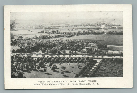 ZAREPHATH NJ VIEW FROM RADIO TOWER ANTIQUE POSTCARD