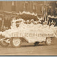 PATRIOTIC PARADE DECORATED CAR ANTIQUE REAL PHOTO POSTCARD RPPC