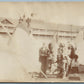 AMERICAN INDIANS AT WIGWAM ANTIQUE REAL PHOTO POSTCARD RPPC