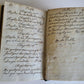 19th CENTURY FRENCH MANUSCRIPT BOOK antique De nos saintes constitutions 330 pp
