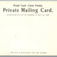 WAYMART PA STREET VIEW UNDIVIDED ANTIQUE POSTCARD PRIVATE MAILING CARD