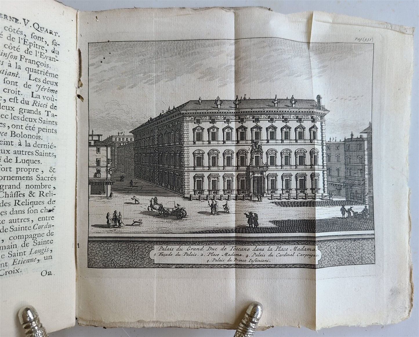 1713 ROME MODERNE antique ILLUSTRATED 5 VOLUMES