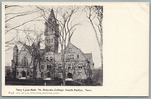 SOUTH HADLEY MA MT. HOLYOKE COLLEGE ANTIQUE POSTCARD