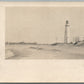 LIGHT HOUSE ANTIQUE REAL PHOTO POSTCARD RPPC