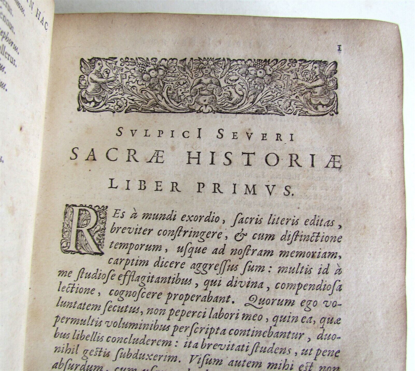 1647 SACRAE HISTORIAE By Severus Sulpicius VELLUM antique