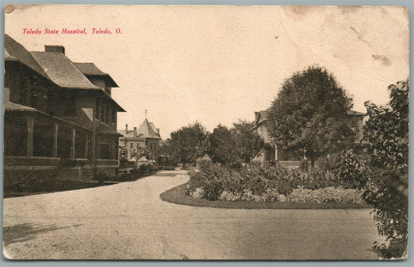 TOLEDO OH HOSPITAL ANTIQUE POSTCARD