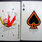 VINTAGE 4 COMPLETE DECKS SET OF BIRDS BACKS REDISLIP PLAYING CARDS w/ BOX