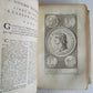 1751 SUETONIUS TWELVE CEAESARS ILLUSTRATED antique BLINDSTAMPED VELLUM BINDING