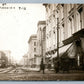 TOLEDO OH ADAMS STREET ANTIQUE REAL PHOTO POSTCARD RPPC