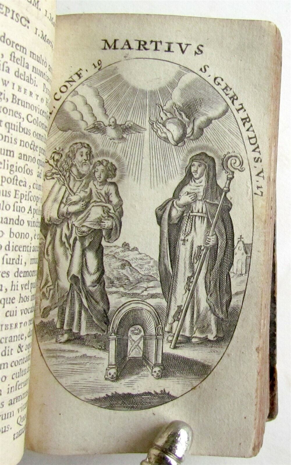 1663 FASTI MARIANI ILLUSTRATED 17th CENTURY PRAYER BOOK antique