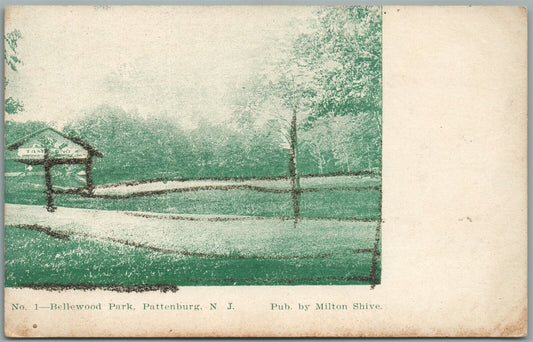 PATTENBURG NJ BELLEWOOD PARK ANTIQUE POSTCARD