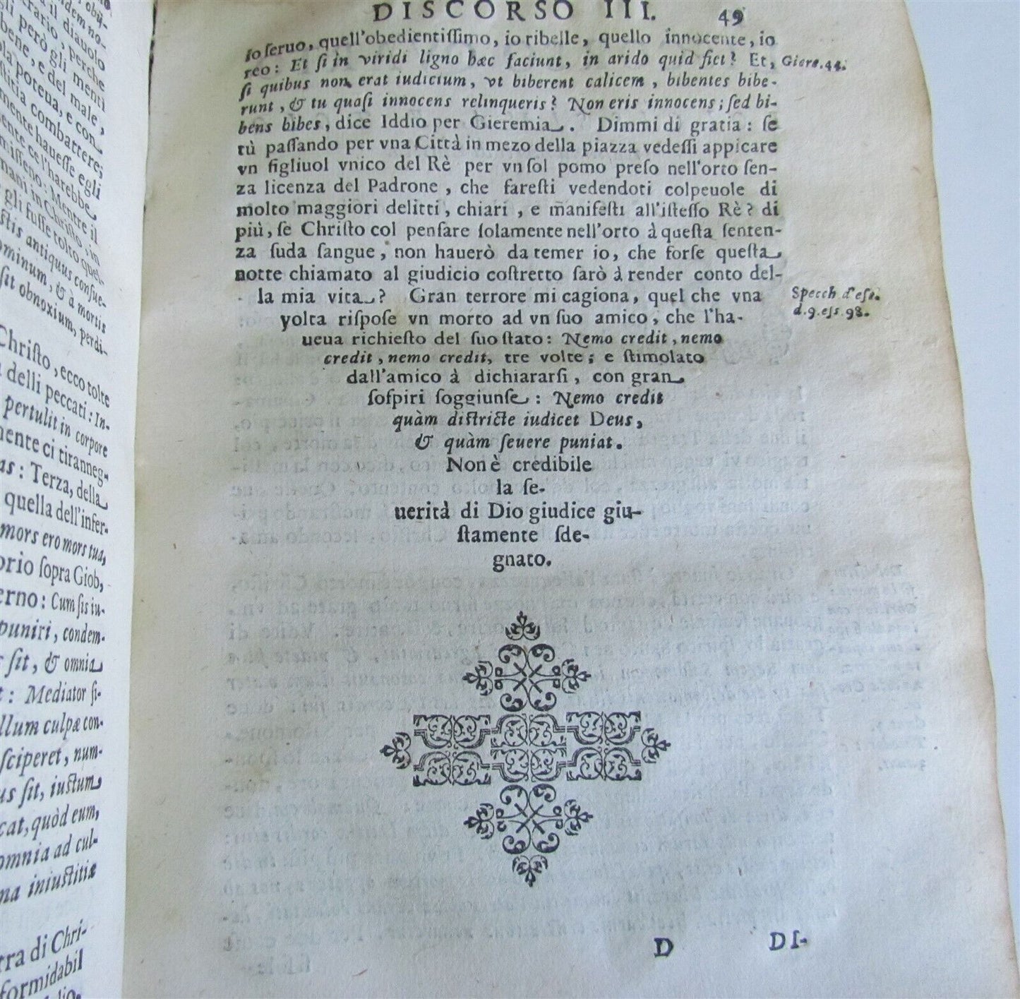 1607 DISCORSI DEL P.GREGORIO MASTRILLI DELLA COMPAGNIA DI GIESU antique VELLUM