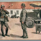 WWII ERA SOLDIERS ANTIQUE POSTCARD