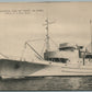 US NAVY SHIP YN-3 BOXWOOD STEEL NET TENDER ON PATROL VINTAGE POSTCARD