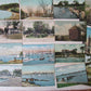 MASSACHUSETTS lot of 47 MA ANTIQUE POSTCARDS w/ RPPCs