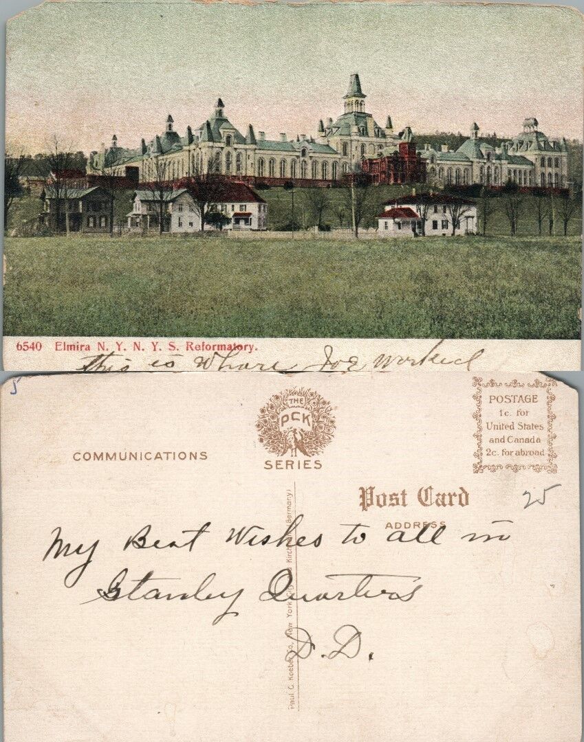 ANTIQUE POSTCARD ELMIRA N.Y. N.Y.S. REFORMATORY