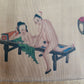 1920s CHINESE EROTIC SCROLL HAND PAINTED vintage SHUNGA 10 by 94"