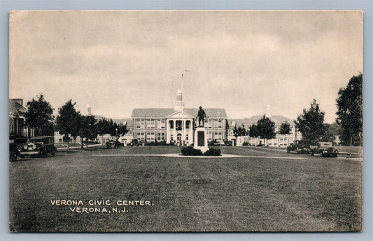 VERONA NJ CIVIC CENTER ANTIQUE POSTCARD