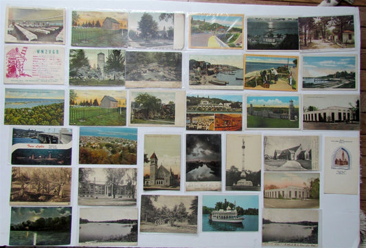 MIXED LOT NEW JERSEY NJ 33 ANTIQUE & VINTAGE POSTCARDS FREEHOLD HIGHLANDS DOVER