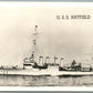 MILITARY SHIP USS HATFIELD VINTAGE REAL PHOTO POSTCARD RPPC